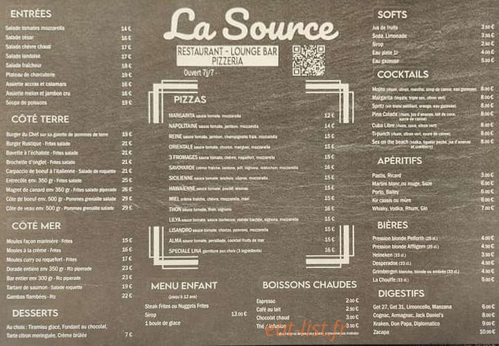 La Source — carte page 1