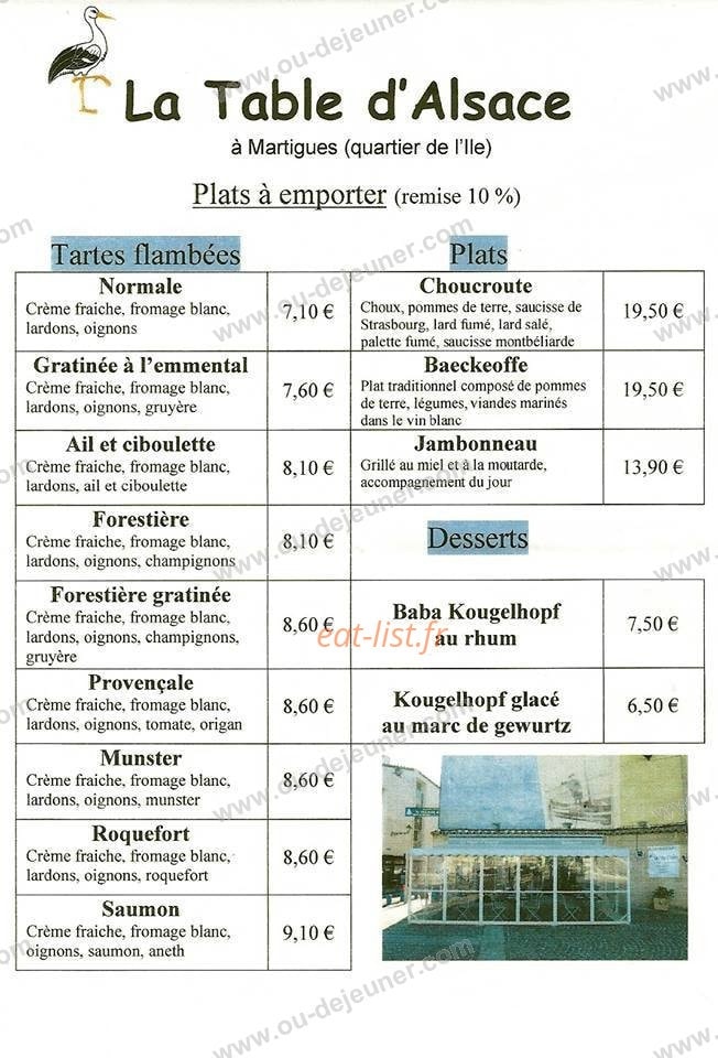 La Table d'Alsace — carte page 3