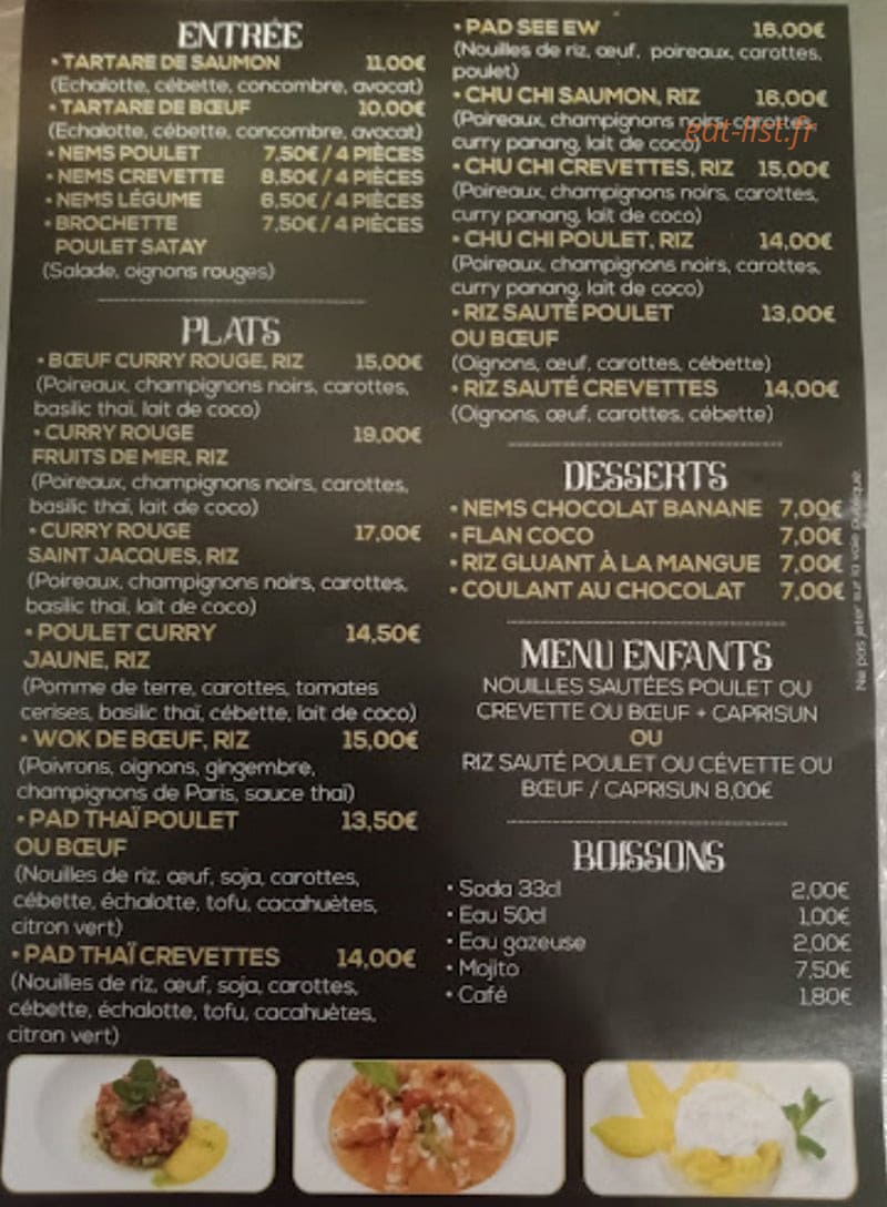 La table thaïlandaise — carte page 1