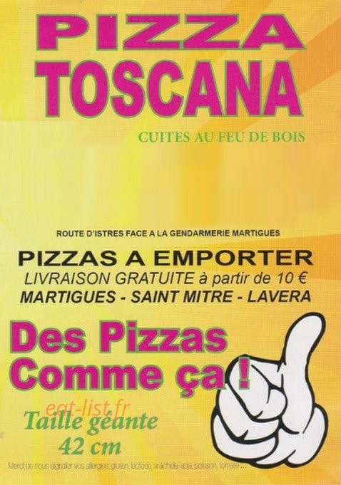 La Toscana — carte page 1