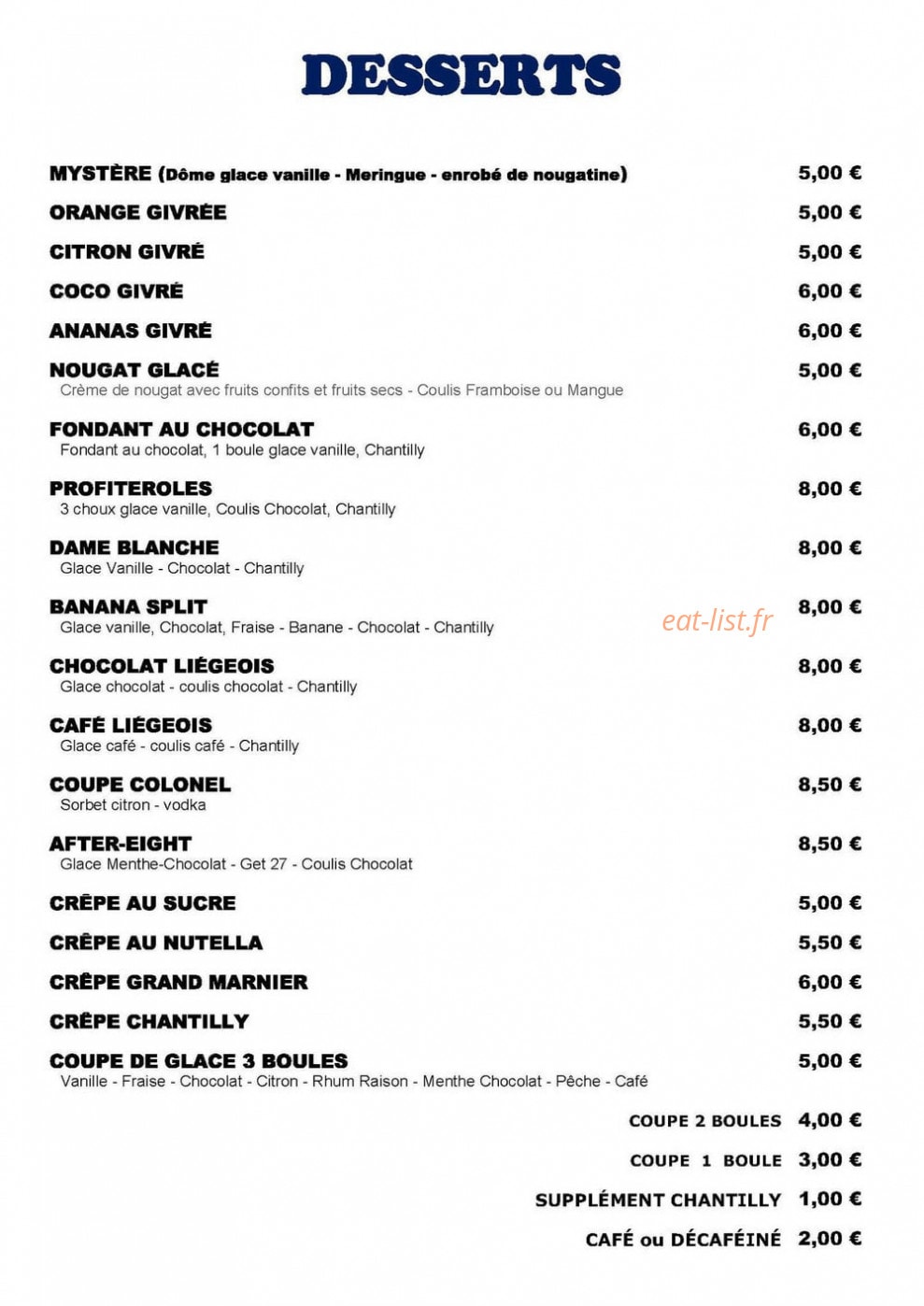 Le Delicious Carro — carte page 4