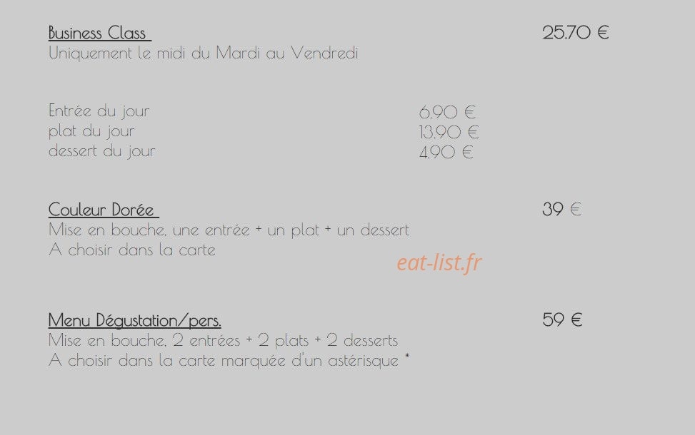 Le Garage le Gusto Caffe — carte page 1