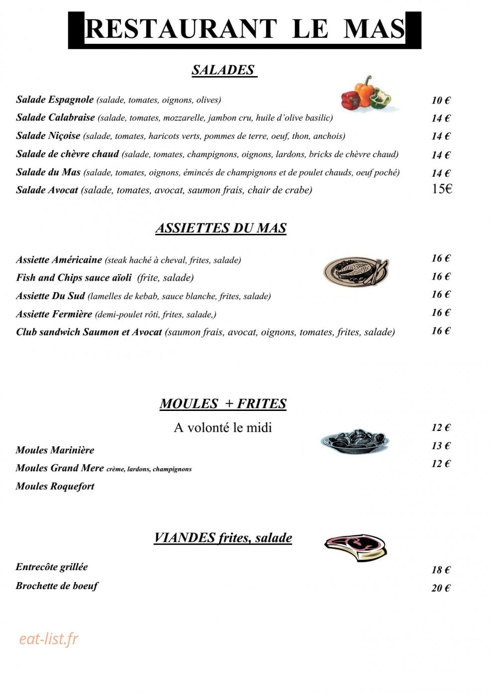 Le Mas — carte page 1