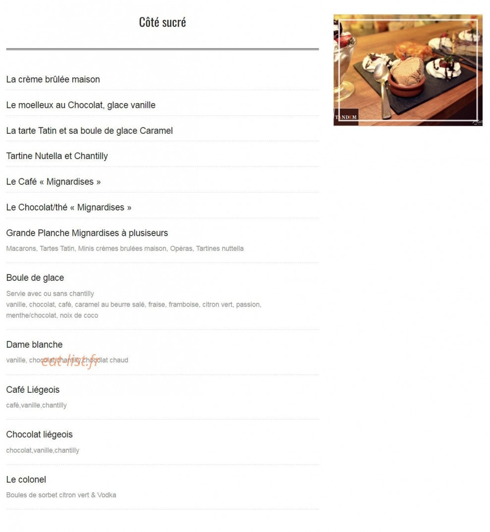 Le Tandem — carte page 5