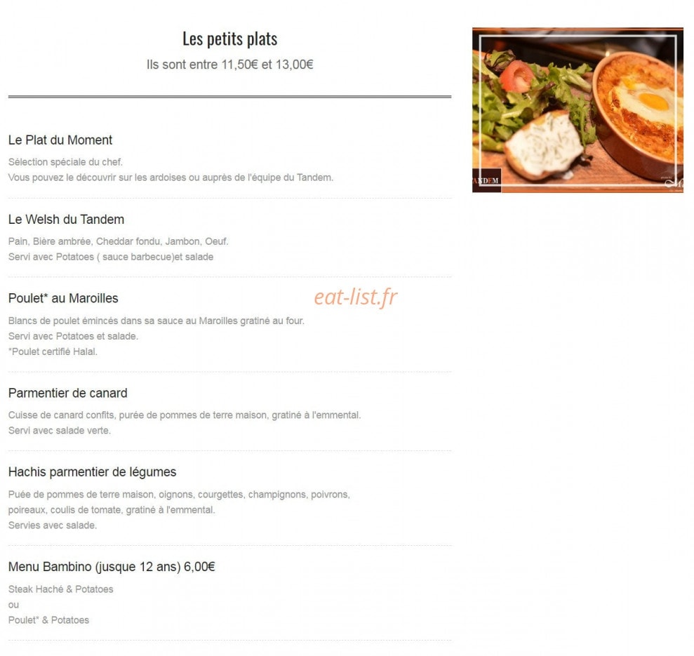 Le Tandem — carte page 4