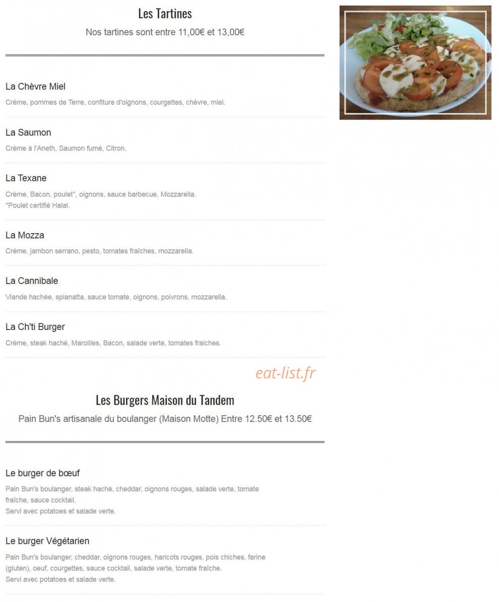 Le Tandem — carte page 3