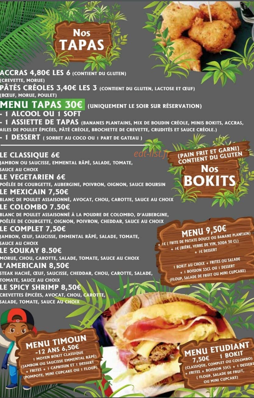 Les Bokits en Folie — carte page 2