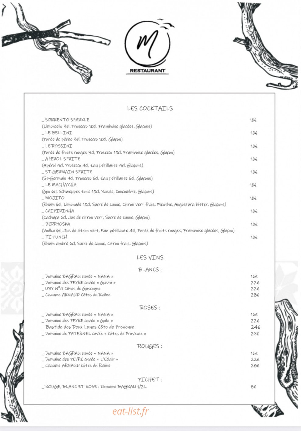Les Mouettes — carte page 5