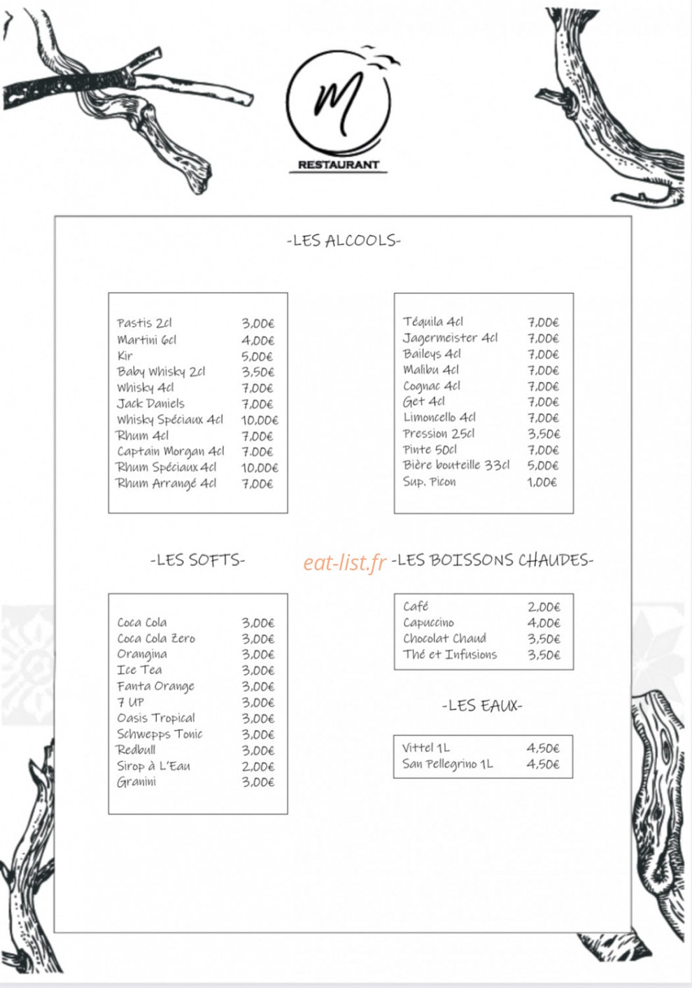 Les Mouettes — carte page 4