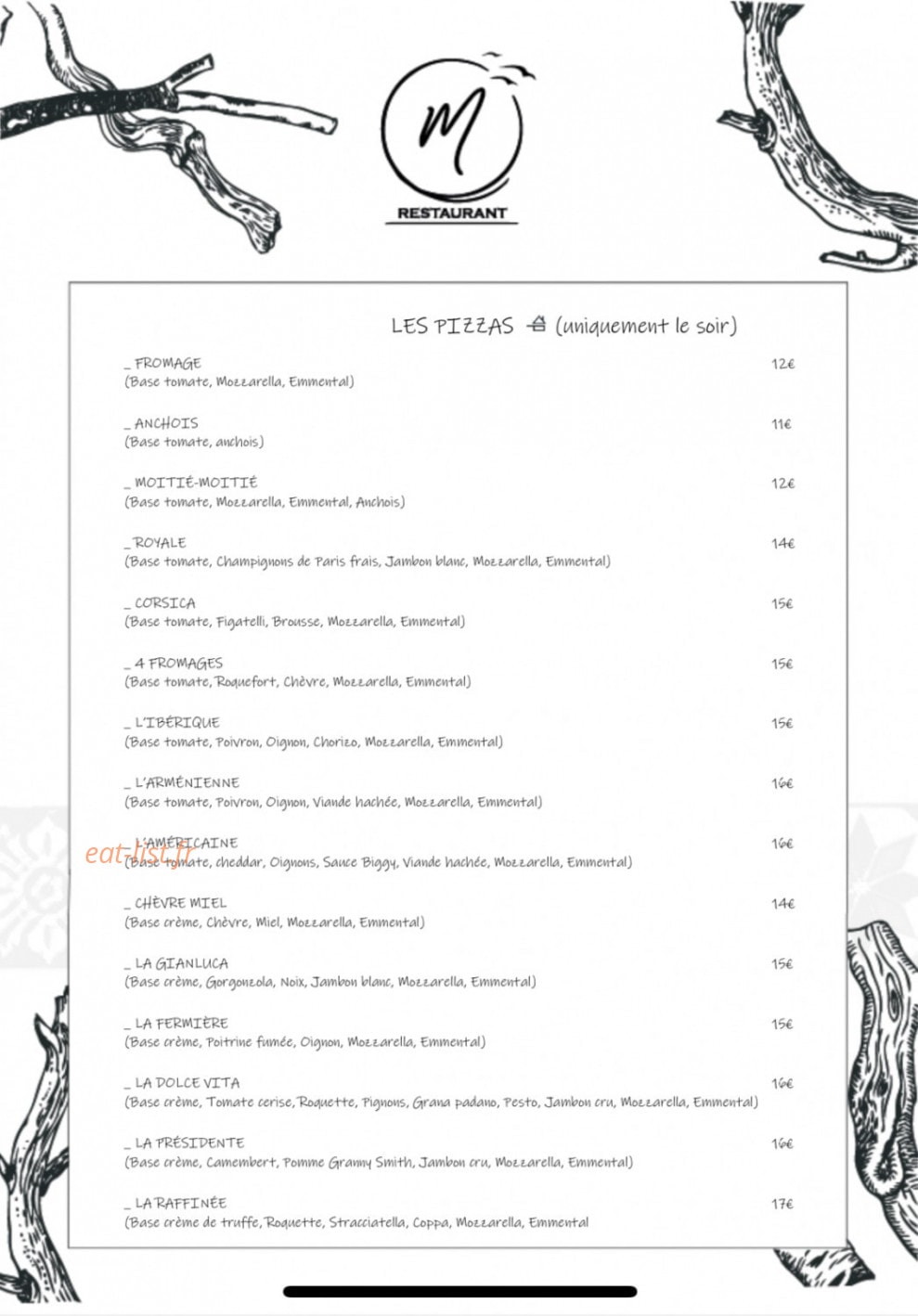Les Mouettes — carte page 2