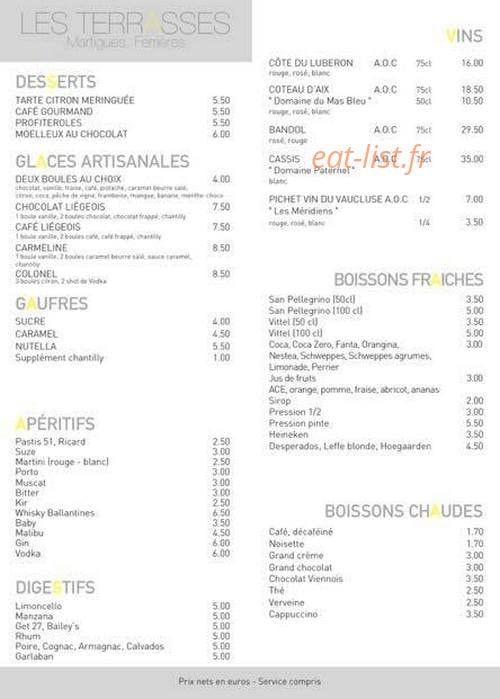 Les Terrasses — carte page 2