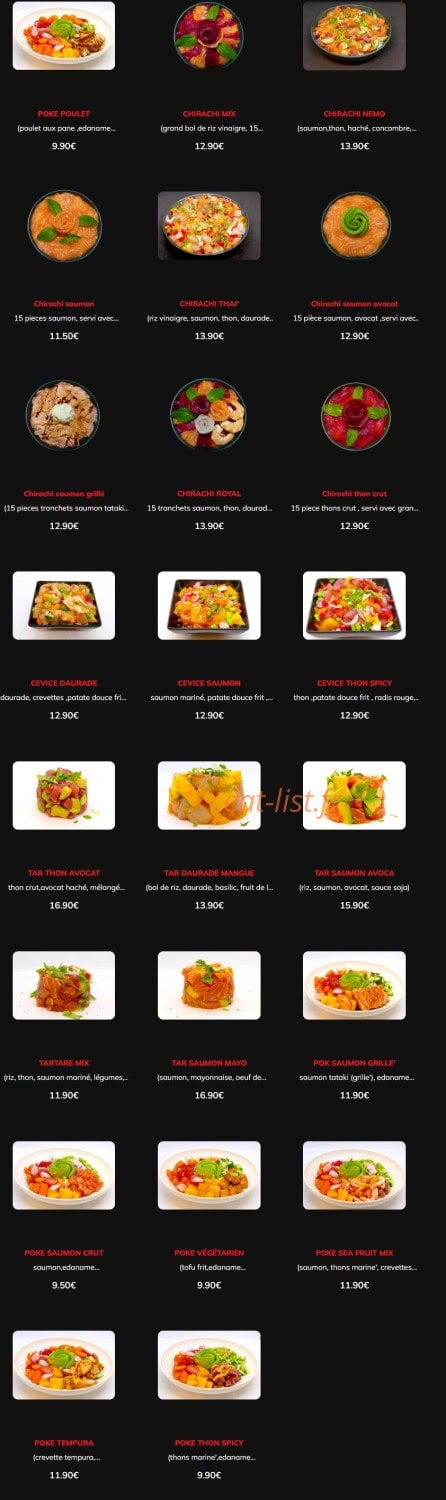 Nemo sushi — carte page 6