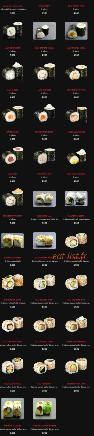Nemo sushi — carte page 5