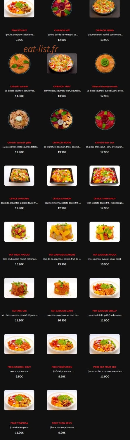 Nemo sushi — carte page 2