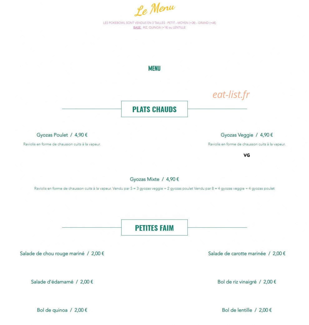 Pokabowl — carte page 1