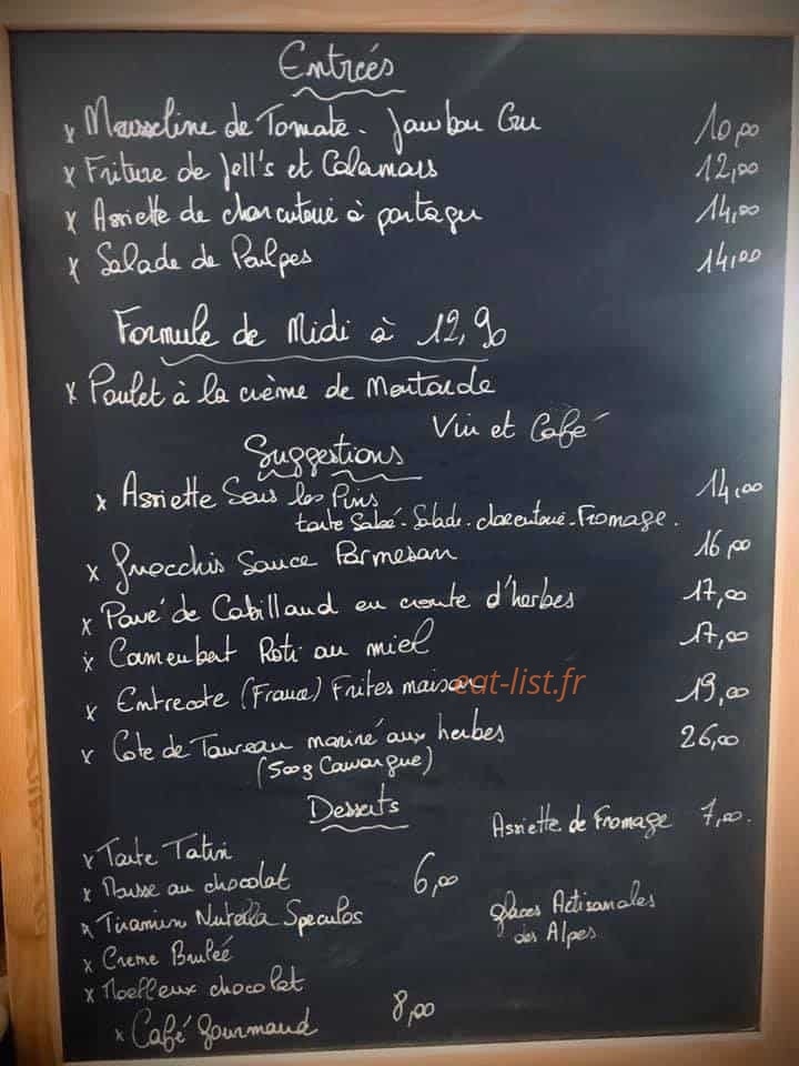 sous les pins — carte page 1