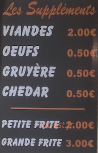 Top Sandwich Chez Momo — carte page 1