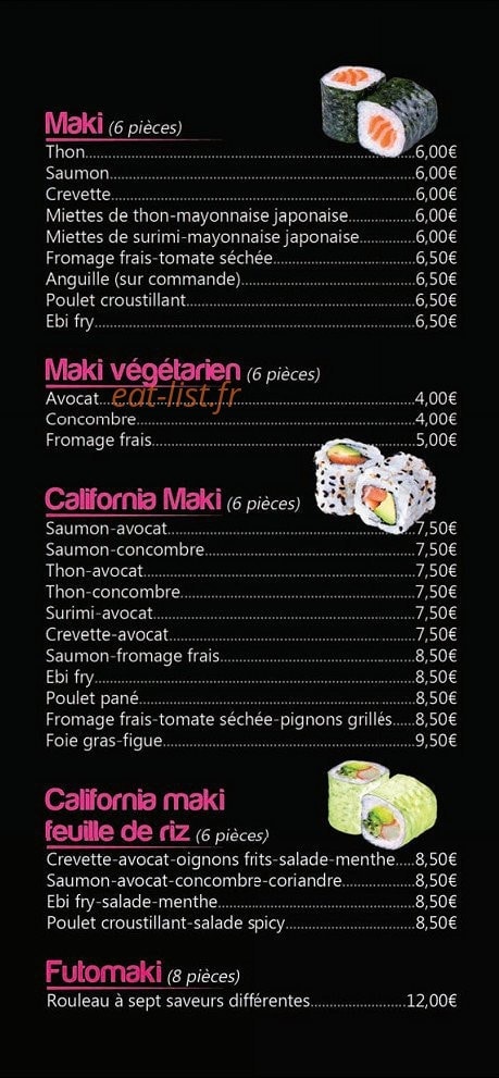 It Sushi — carte page 2
