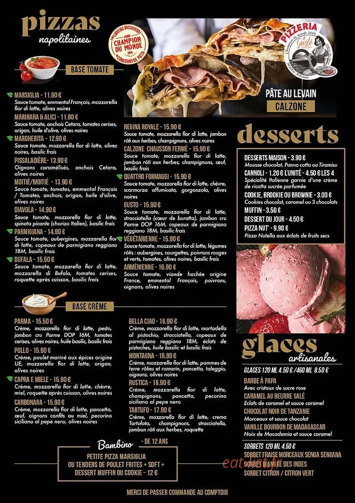 La Cantina des Halles — carte page 2
