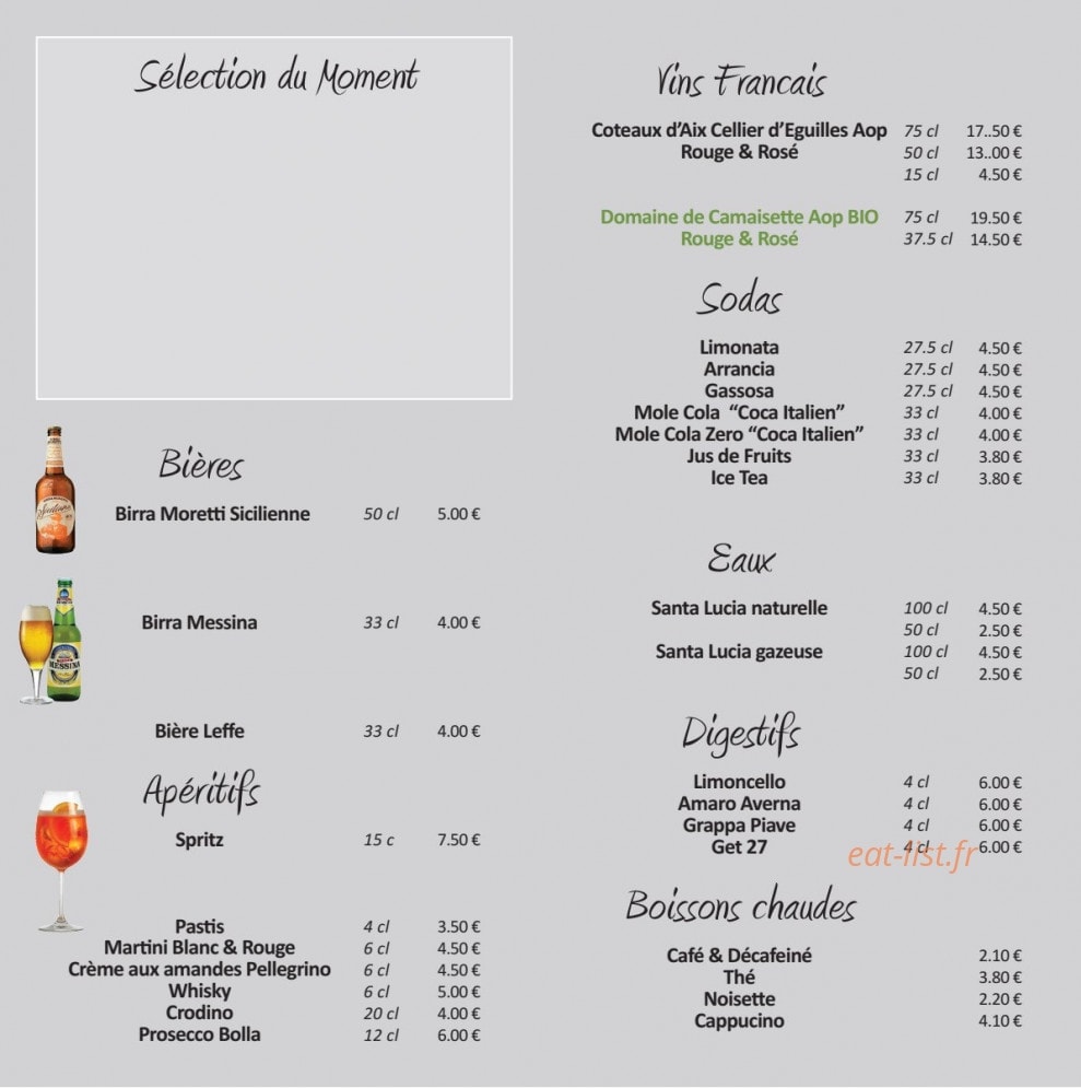 Le Milazzo — carte page 2