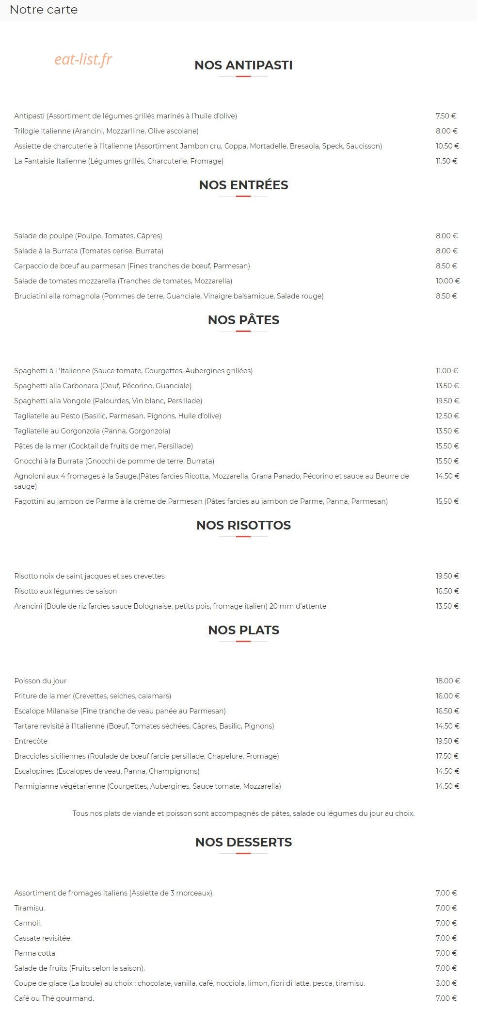 Le Milazzo — carte page 6