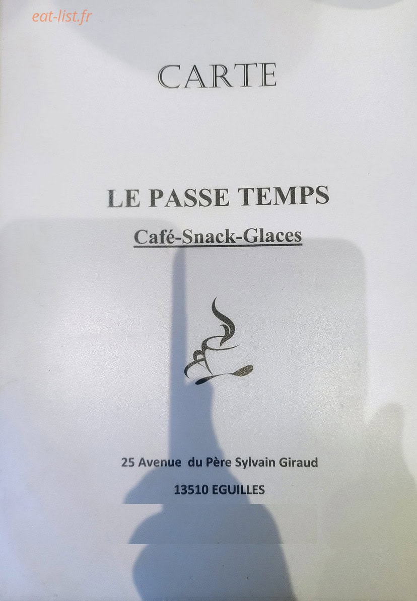 Le Passe Temps — carte page 1