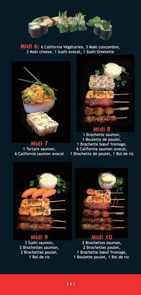 Sushi Fish — carte page 4