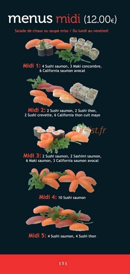 Sushi Fish — carte page 3