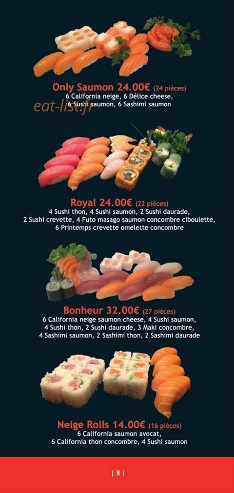 Sushi Fish — carte page 6