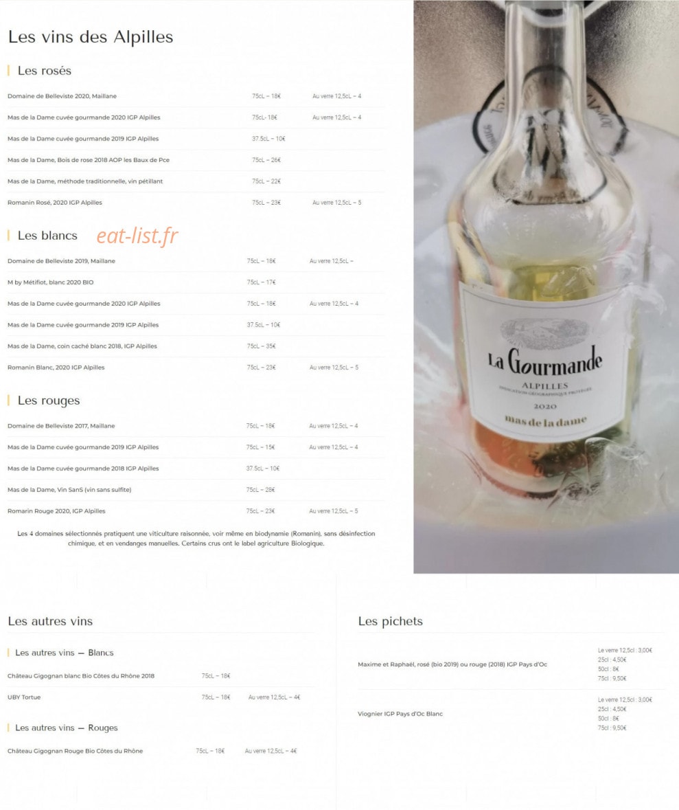 Le Café Castillon — carte page 4