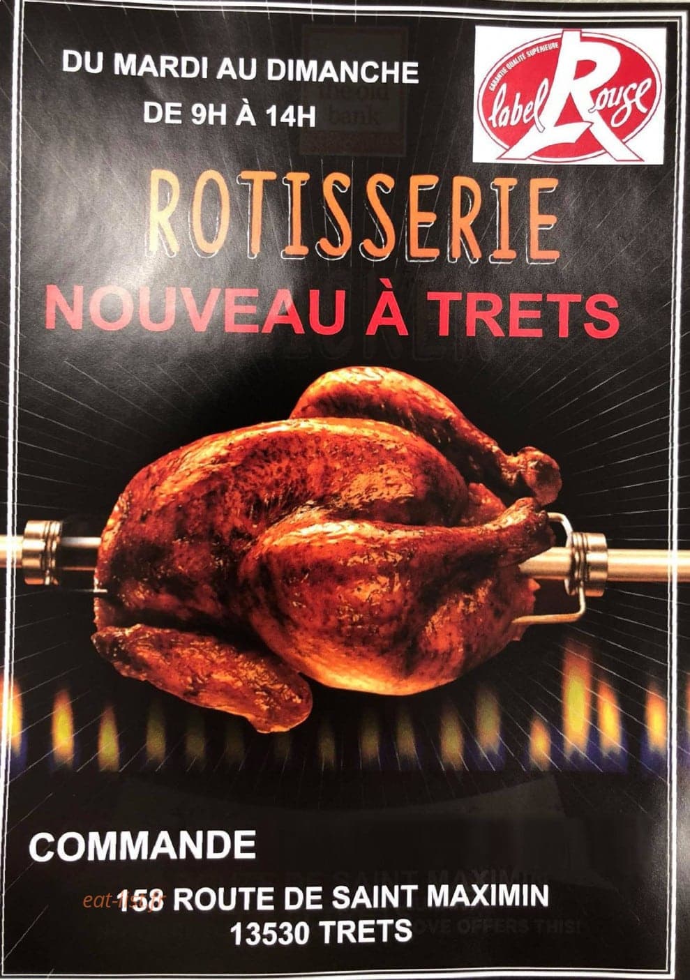As rôtisserie — carte page 1