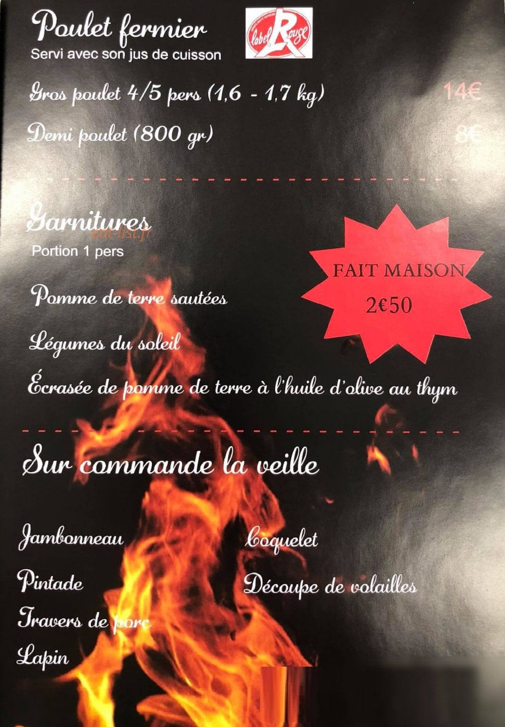 As rôtisserie — carte page 2
