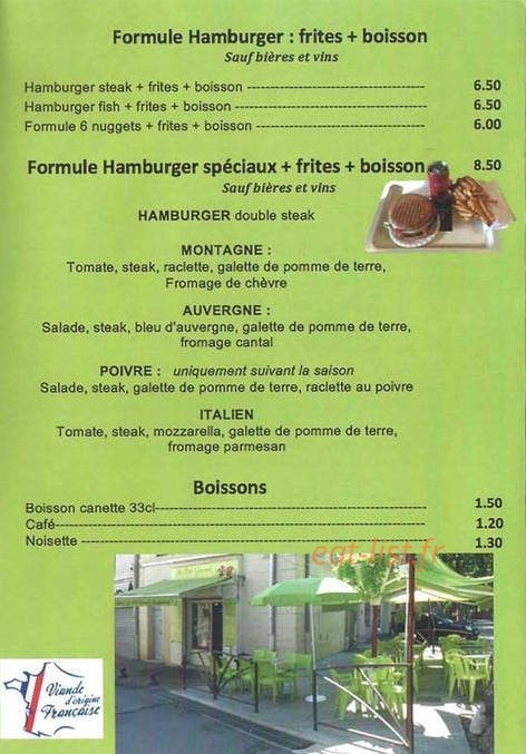 Au Petit Gourmet — carte page 4