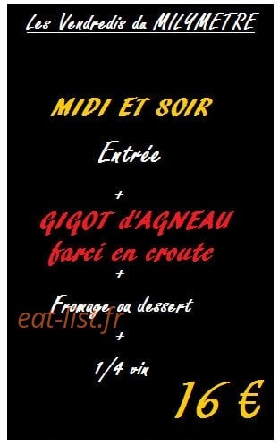 Bar Le Mylimètre — carte page 1