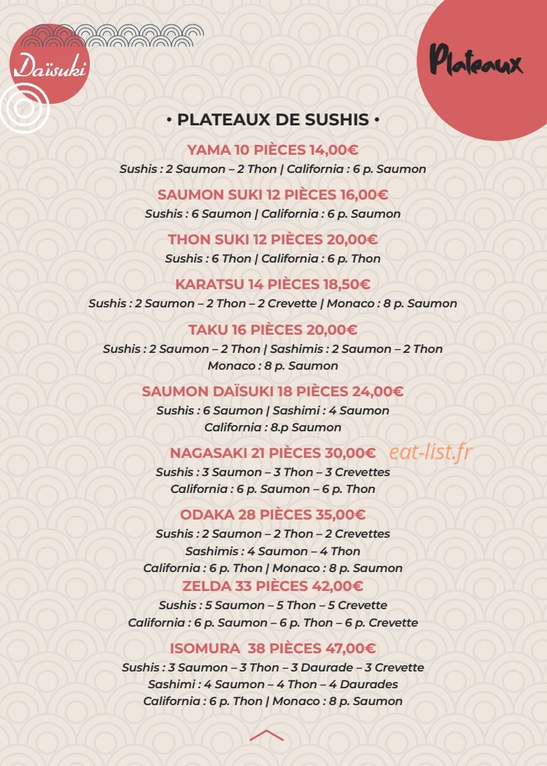 Daïsuki — carte page 1