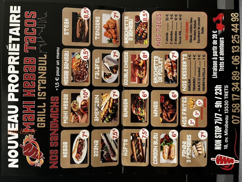Grill İstanbul — carte page 2