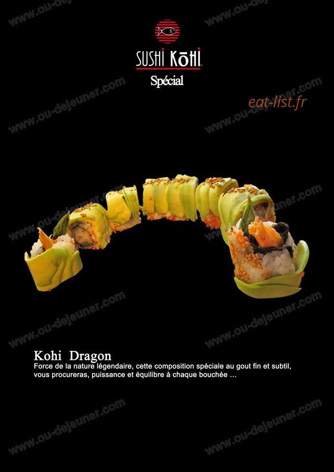 Sushi Kohi — carte page 16