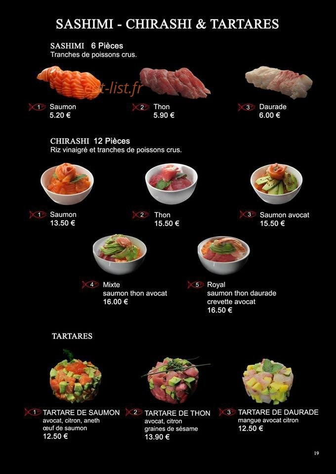 Sushi Kohi — carte page 17