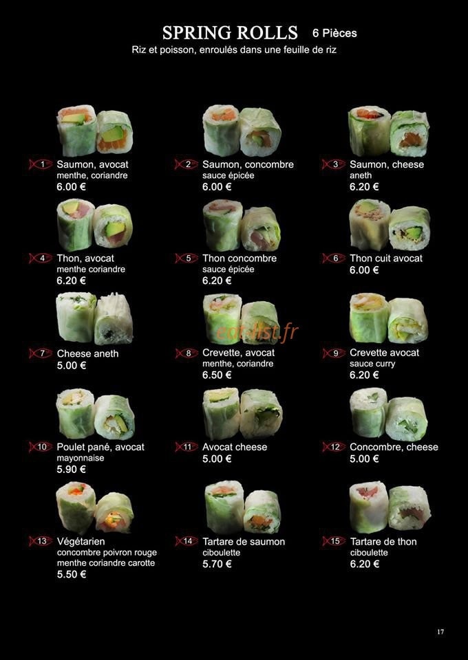Sushi Kohi — carte page 15