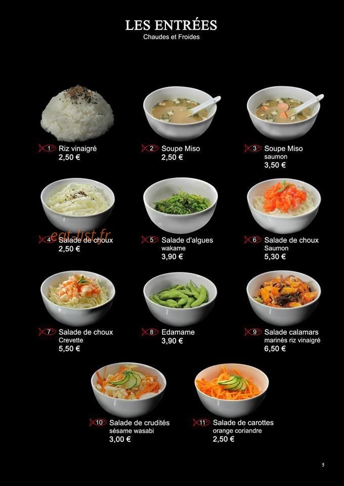 Sushi Kohi — carte page 3