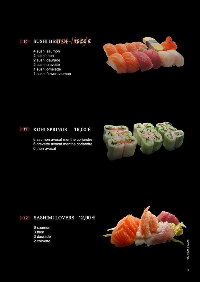 Sushi Kohi — carte page 6