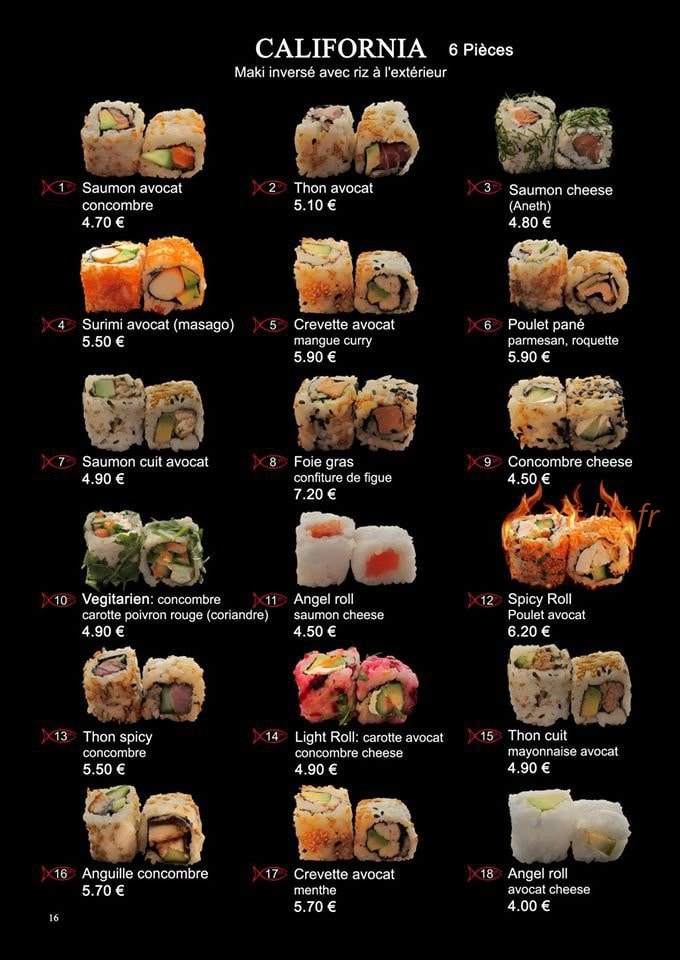 Sushi Kohi — carte page 14