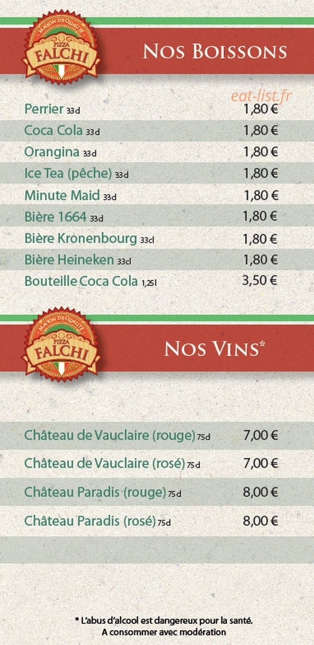 Pizza Falchi — carte page 4