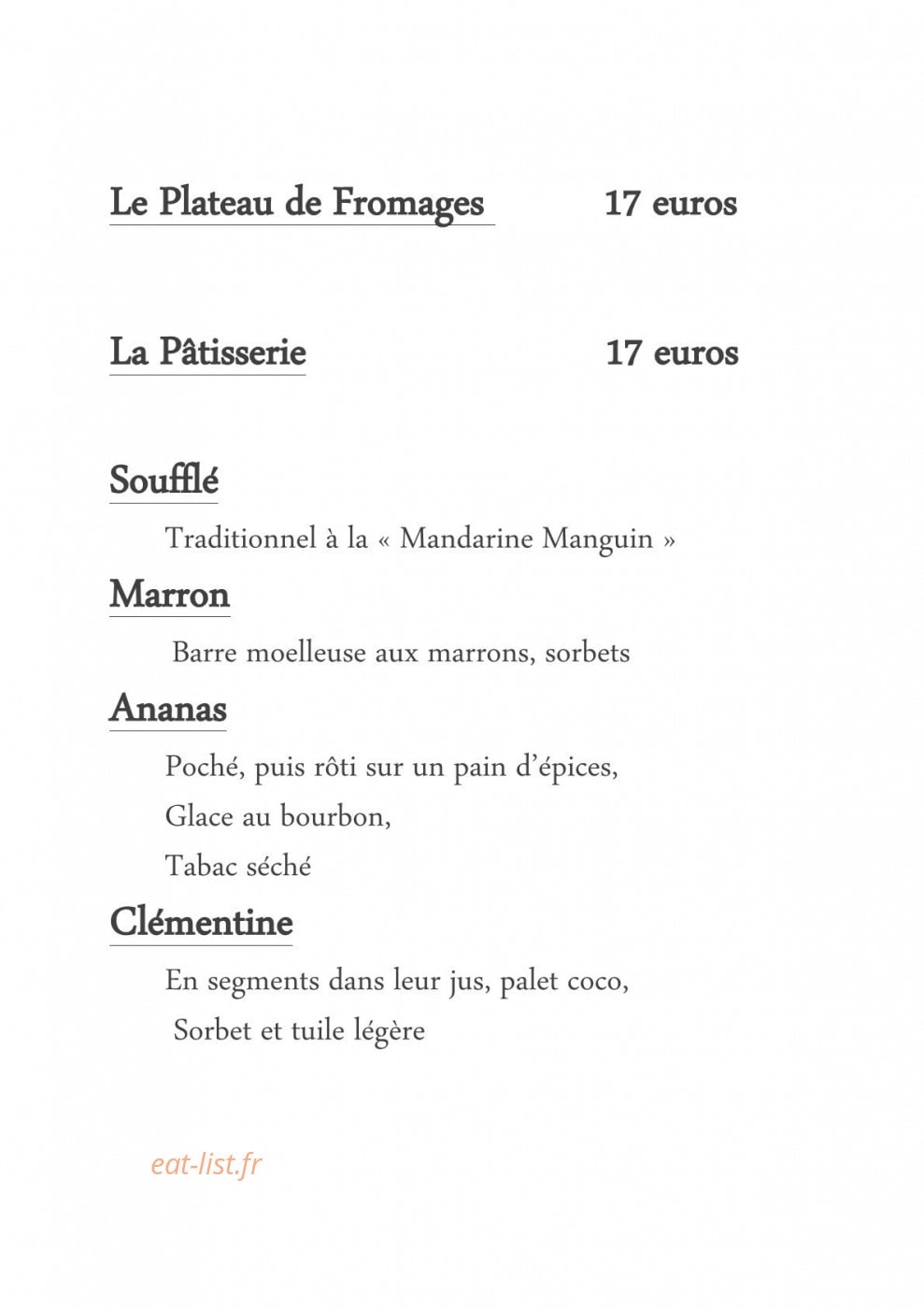 La Maison — carte page 4