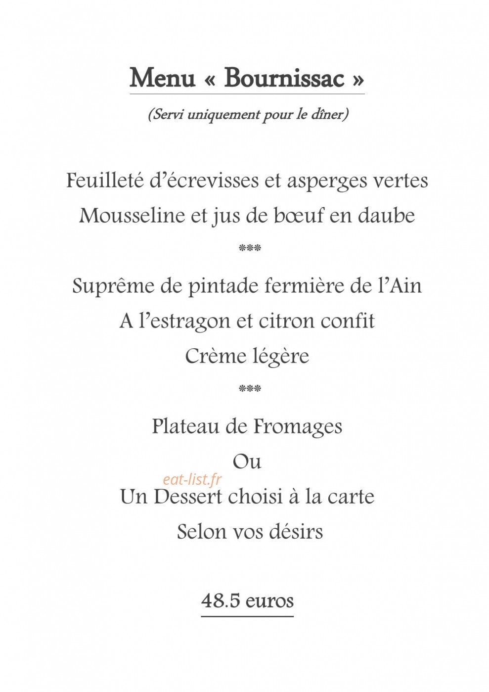La Maison — carte page 6