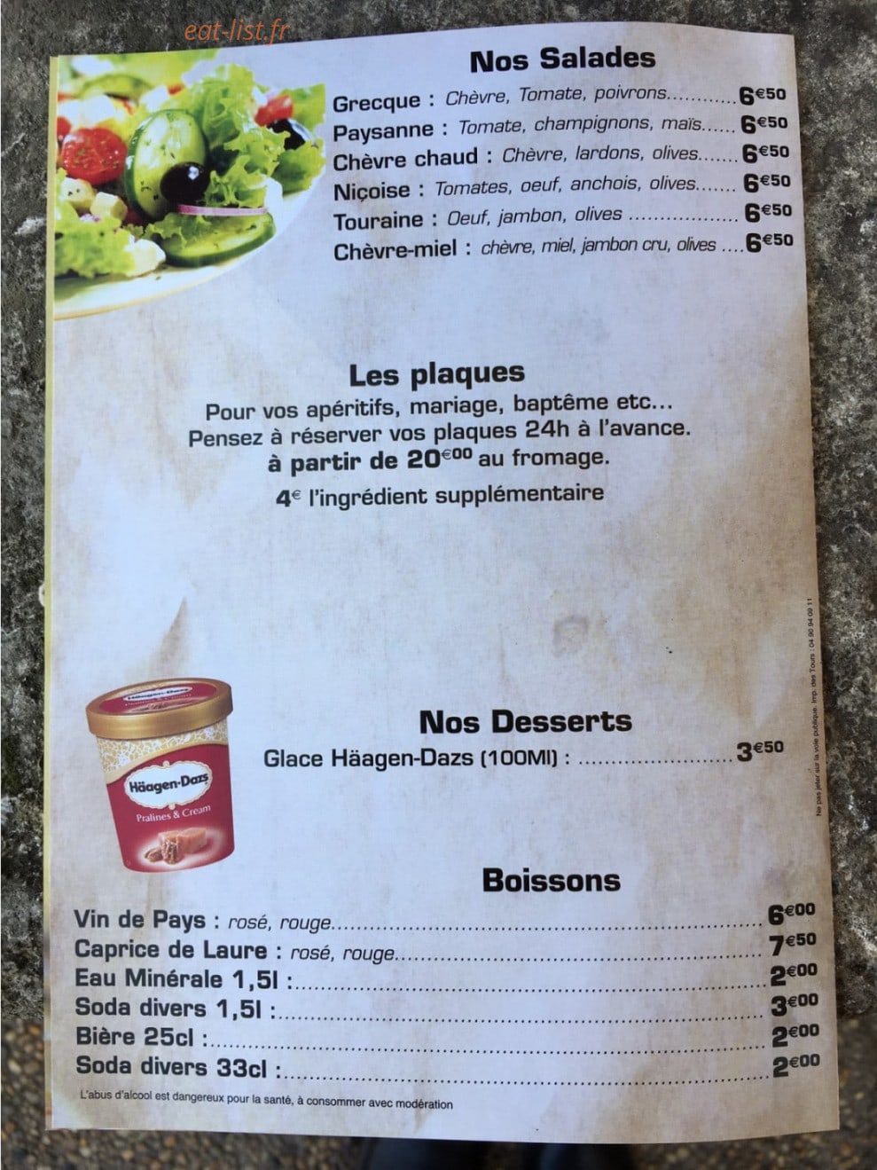 Pizza de Laure — carte page 4