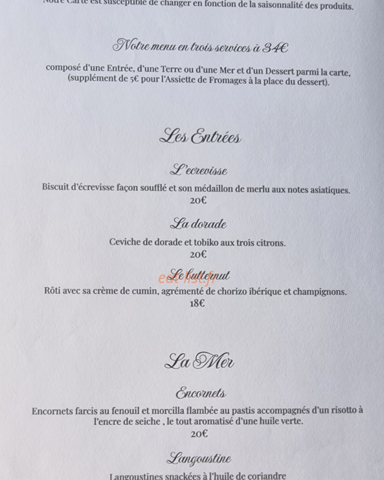La Maison M — carte page 2