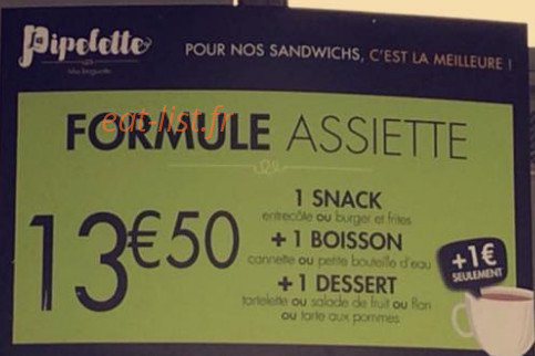 Le Fournil — carte page 2