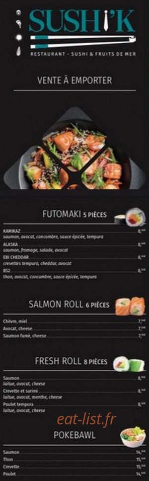 Sushi'K — carte page 6