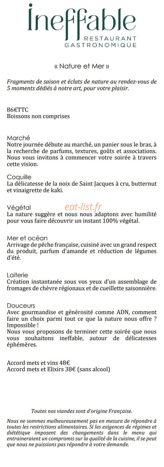 Ineffable — carte page 1